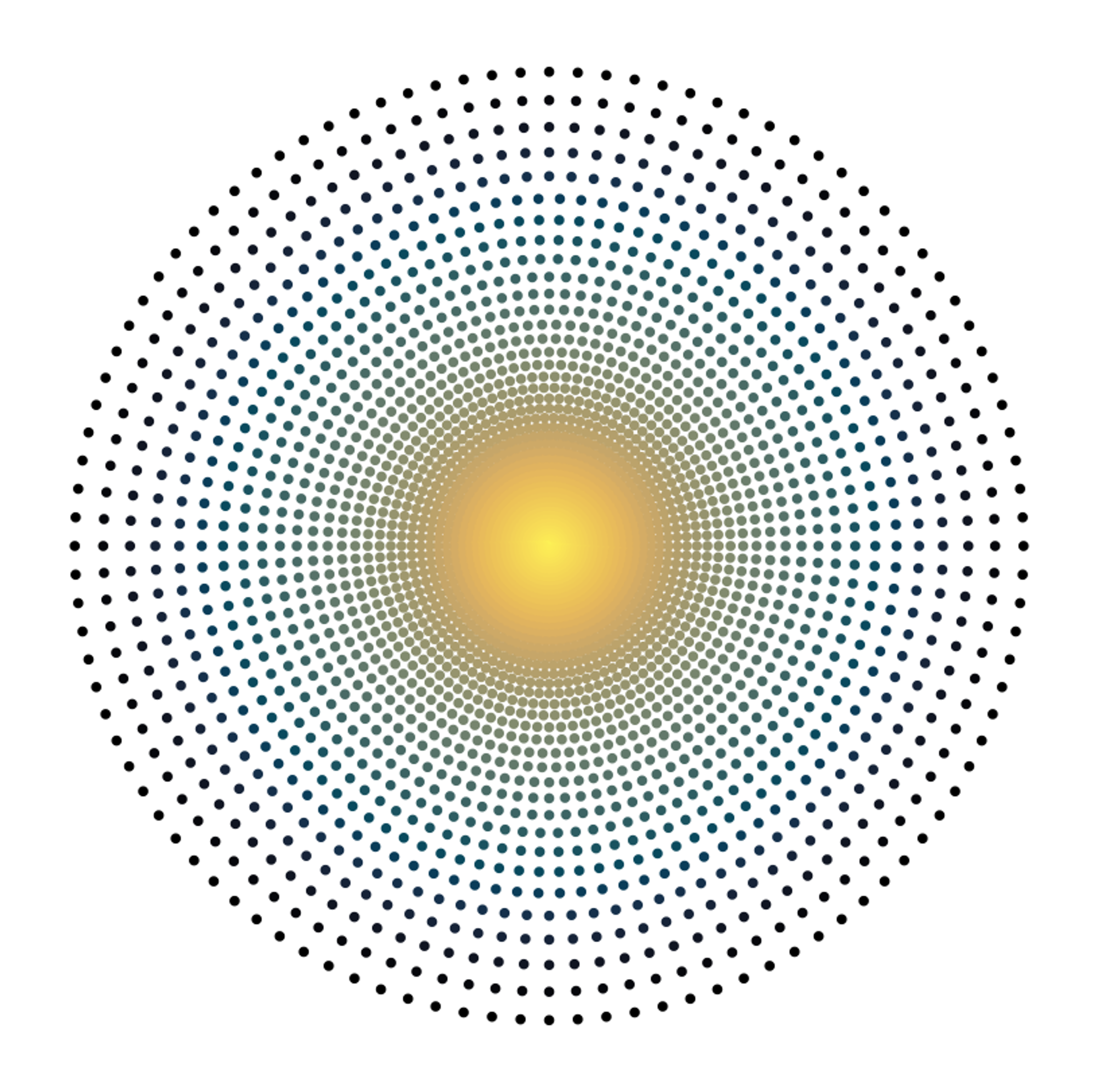 Retina-like foveated sampling array with dense central sampling and coarser peripheral sampling.